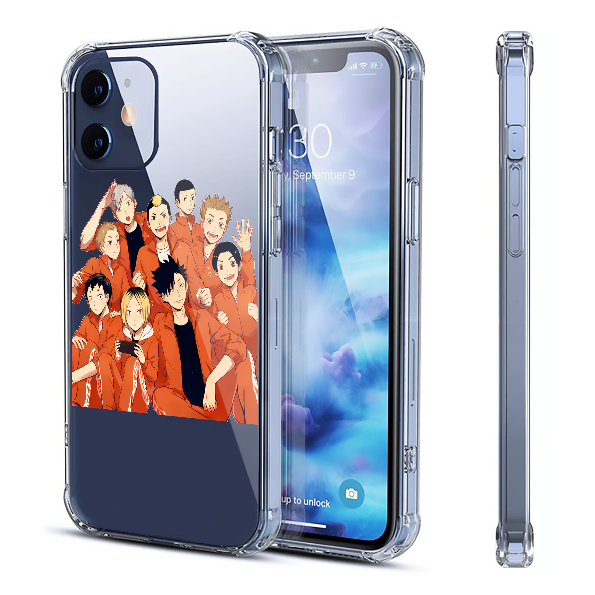 （画像用） ハイキュー!! Haikyu!! 【iPhone 12シリーズ対応】透明スマホケース（クリアソフトケース）